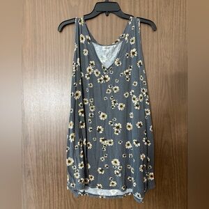 Bundle 5 for $20 - Floral Gray Tank Top